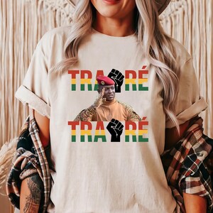 Burkina Faso Ibrahim Traoré Thomas Sankara Shirt, Captain Traore Tribute Shirt, Patriot Shirt, Patriotism Feeling tee, Burkina Faso Flag tee