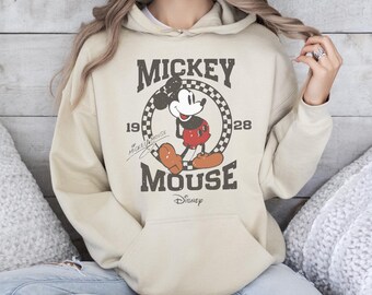 Vintage Mickey Mouse Hoodie, Classic Mickey Mouse Hoodie, Disney Vacation Hoodie, Magic Kingdom Hoodie, Disneyland Mickey Hoodie, Mickey Tee