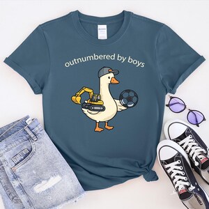 Funny Goose Boy Mom Shirt, Cute Boy Mama Gift, Mothers Day Gift for Mom, Goose Mom Tee, Farm Animal Mom Shirt, Cute Mom Graphic Tee