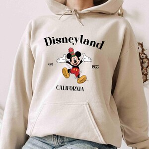 Custom Disneyland California Hoodie, Disneyland Est. 1955 Tee, Custom Disneyworld Hoodie, Mickey and Friends Hoodie, Disneyland Trip Tee