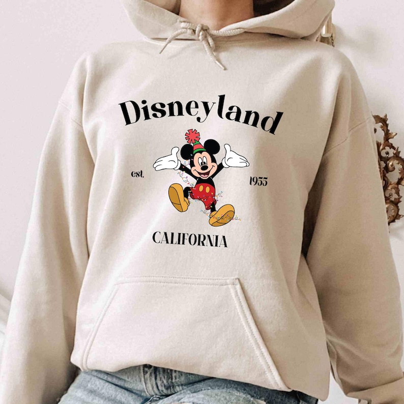 Custom Disneyland California Hoodie, Disneyland Est. 1955 Tee, Custom Disneyworld Hoodie, Mickey and Friends Hoodie, Disneyland Trip Tee