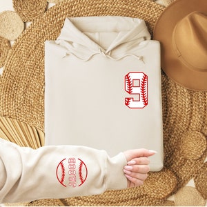 Custom Name Baseball Hoodie, Personalized Baseball Mom Hoodie, Baseball Name Hoodie, Baseball Lover Hoodie, Sport Mom Hoodie, Gift