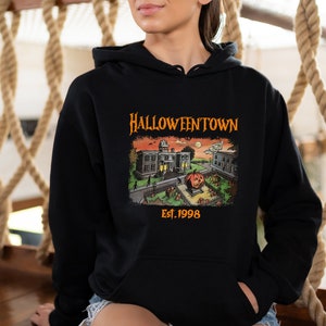Vintage Halloween Town Est 1998 Hoodie, Halloweentown Hoodie, Pumpkin Halloweentown Hoodie, Retro Halloweentown Hoodie, Fall Hoodie
