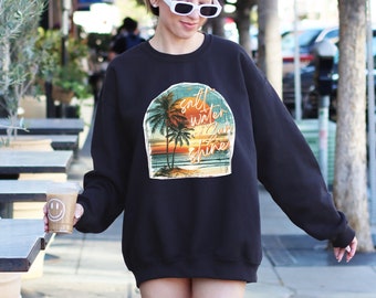 Salt Water Sunshine Sweatshirt, Retro Summer Sweatshirt,  Trendy Summer Sweatshirt, Beach Vibes Sweatshirt, Sunshine Sweatshirt Gift for Her