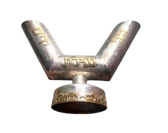 Hand Crafted Jerusalem of Gold panorama 925 Silver Washing