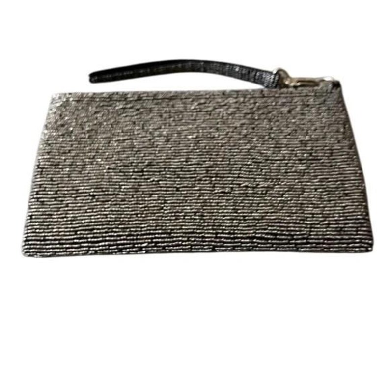 Vintage Tommy Bahama Beaded Mother Of Pearl Clutch Purse Handbag Tropical Design image 4