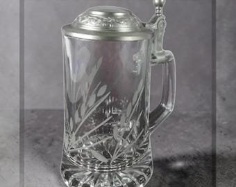 Joska Kristall tysk vintage kristall ölsten tung etsad ny gammal lager!