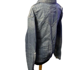 True Religion Brand Jeans World Tour Jimmy Denim Jean Jacket Size XL Vintage image 4