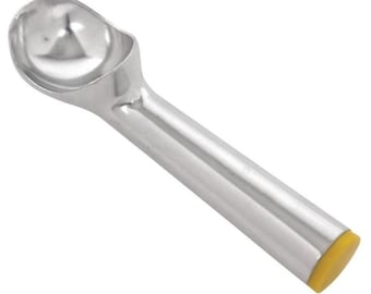 Vintage Aluminum Metal One Piece Parlor Ice Cream Scoop