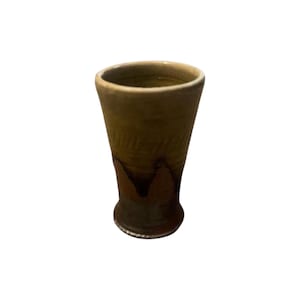 Vintage japansk keramikglasyr Mingei Mashiko ölmugg