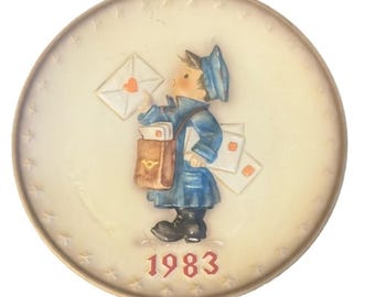 Hummel Annual Plate 1983 MIB 13. edycja VGC ręcznie malowany, 7-1/2".