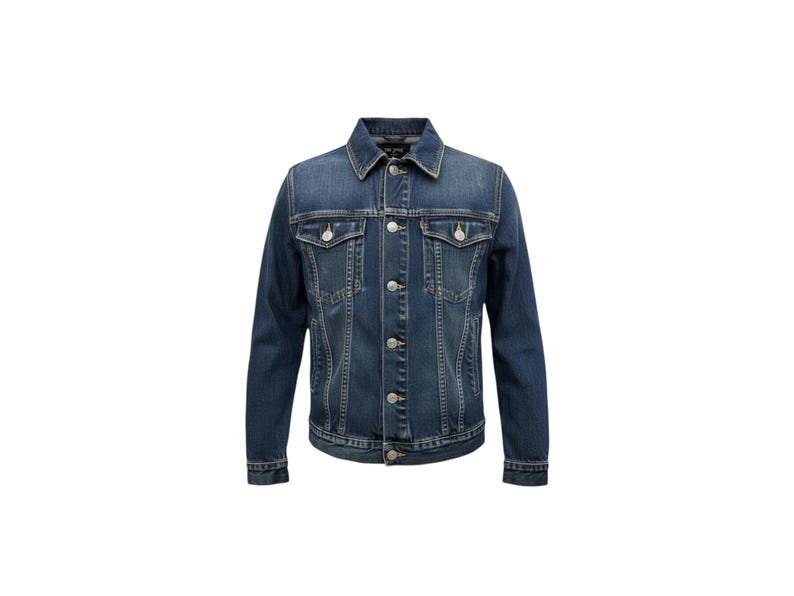 True Religion Brand Jeans World Tour Jimmy Denim Jean Jacket Size XL Vintage image 1