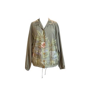 Chándal vintage Teddi para mujer, con botones y cintura elástica, talla mediana.