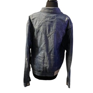 True Religion Brand Jeans World Tour Jimmy Denim Jean Jacket Size XL Vintage image 6