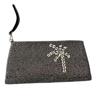 Vintage Tommy Bahama Beaded Mother Of Pearl Clutch Purse Handbag Tropical Design image 8