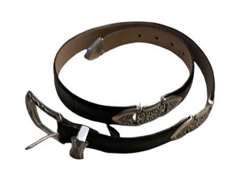 Vintage Women's Brighton Belt • Large  • Black