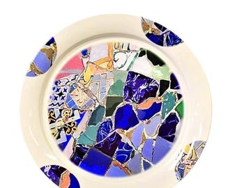 Lipper International 1901 Seascape Enamel & Stainless Steel Multicolored Platter