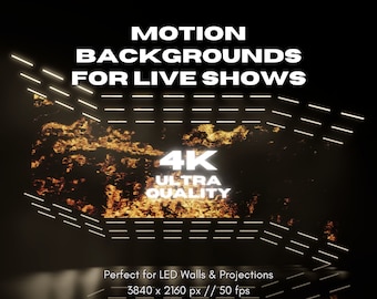 Gold 4K VJ Loops: Seamless Motion Graphics (Digital Download)