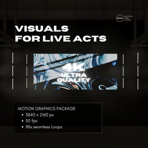 Loop VJ 4K: Grafica animata vibrante per eventi dal vivo (Download digitale)