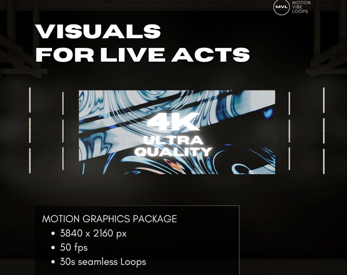 4K VJ Loops: Vibrant Motion Graphics for Live Events (Digital Download)