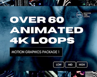 Animated 4K Motion Graphics: 60+ VJ Loops (Digital Download)