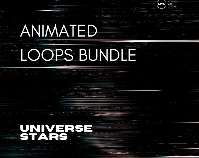 4K Universe Stars VJ Loops: Abstract Motion Graphics (Digital Download)