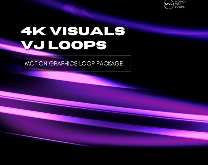 4K Motion Graphics Loops: HighRes VJ Visuals (Digital Download)