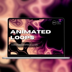 Animated Background Visuals - Colorful 4K Motion Graphic VJ Loop, Stream Overlay or Screensaver for Vtuber & Individuals