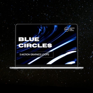 Engaging Motion Graphic Loops - Blue Lines, 3 Dynamic Visuals for Multimedia Projects, VJ Bundle, Perfect for Creators & Editors