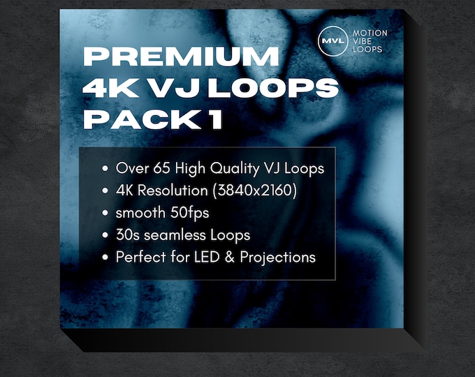 4K VJ Loops Pack: 65+ Motion Graphics for Live Events (Digital Download)