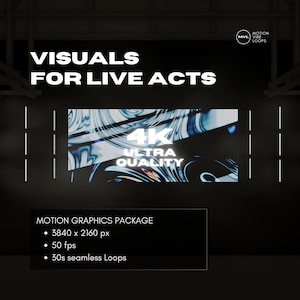 4K Video Loop Pack - Vibrant VJ Loops, High-Resolution Motion Graphics for DJs, Visual Artists and Club Events, Colorful Motion Backgrounds