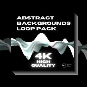 4K Abstract Backgrounds  - 3D White Lines VJ Loops - Vibrant Visuals for DJs - High-Impact Backgrounds for Concerts & Shows