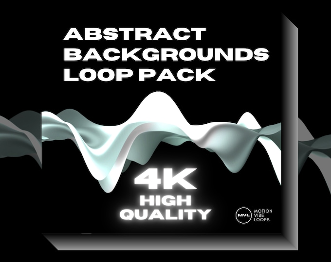 4K Abstract White Lines VJ Loops: High-Impact Concert Backgrounds (Digital Download)
