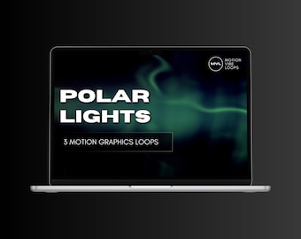 4K Polar Lights Motion Graphics: Animated VJ Loops (Digital Download)