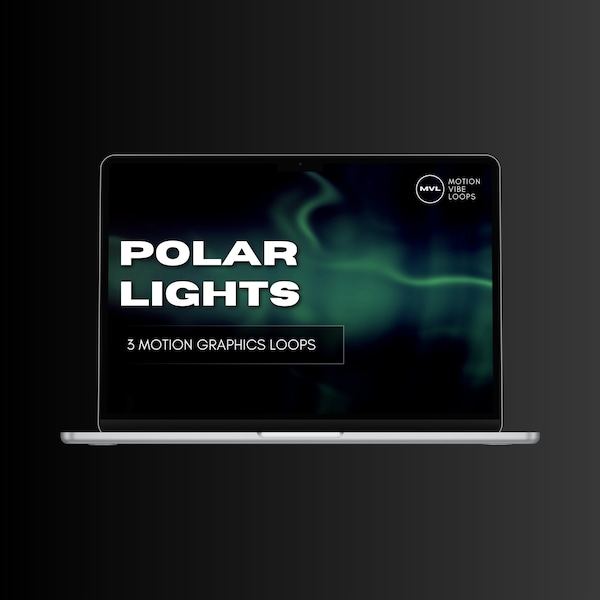 3x 4K Motion Graphics Loops, Animated Polar Lights Backgrounds for Video Production & Content Creator, VJ Loops, Stock Video Download