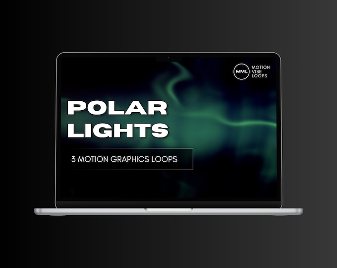 4K Polar Lights Motion Graphics: Animated VJ Loops (Digital Download)