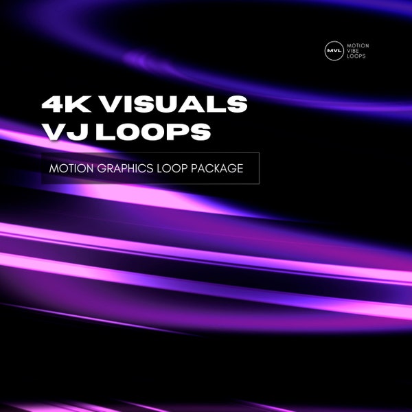 Ultra HD Motion Graphics Loops - 3 HighRes Visuals Set for VJs, Shows and Events, Digital 4K Background, Perfect for LED Walls & Projections