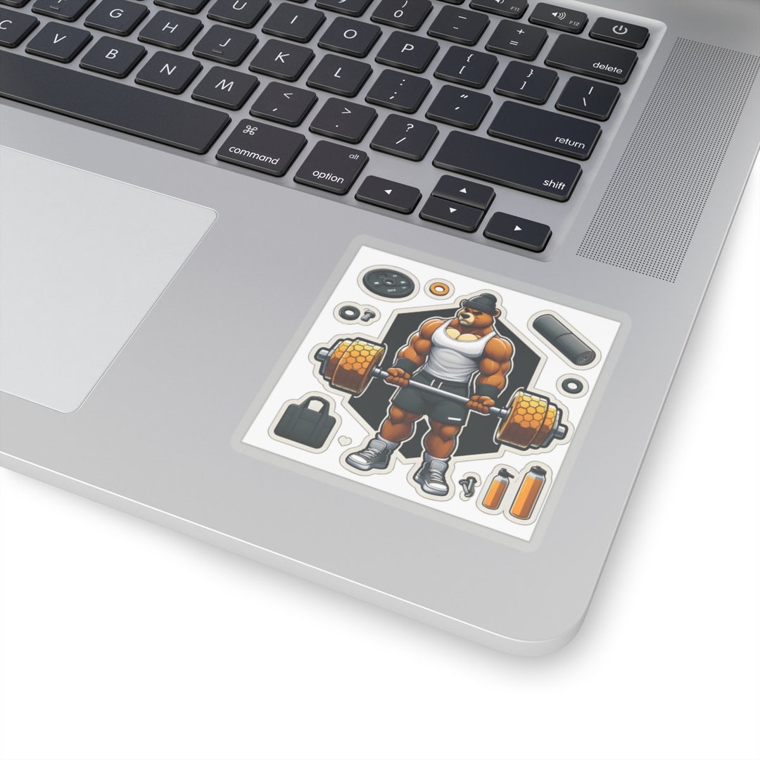 Buff Orange Sticker Buff Bear Gym Sticker: Fitness Motivation Decal - Etsy