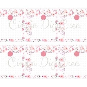 File per Note Pad Quadrato puntinato Fiori di Ciliegio