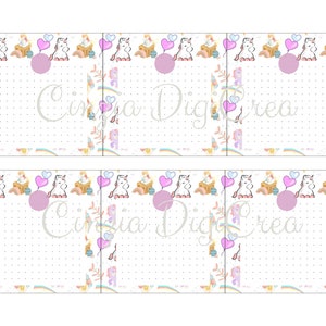 File per Note Pad Quadrato puntinato Unicorno
