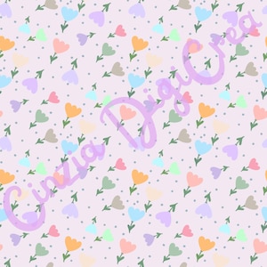 Pattern Motivo senza soluzione di continuità Tulipani rosa diagonale