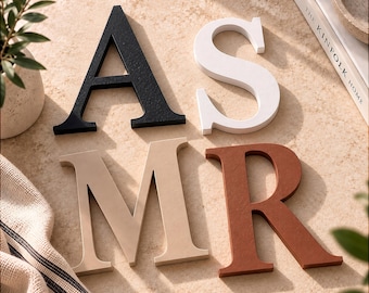 3D Buchstaben nach Wunsch - Personalisierter Schriftzug für Wand oder freistehende Deko