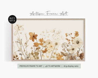 Frame TV Art | Samsung Frame | Meadow flowers | Nature painting | Autumn Flowers | Floral artwork | Flower field painting