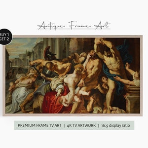 Peter Paul Rubens Painting | The Massacre of the Innocents | Baroque Art | Classic Painting Reproduction | Frame TV Art