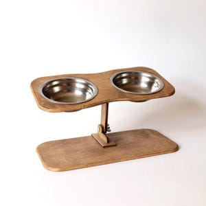 Bowls pet stand adjustable height - elevated feeder for small to medium dogs