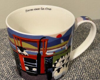 Form-EWE-LA-ONE Sheep Bone China Mug by Irish Artist, Thomas Joseph