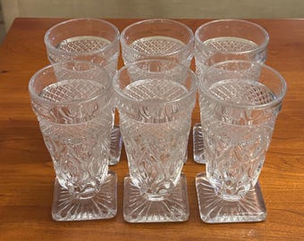 Vintage Imperial Glass Cape Cod Iced Tea Glasses, Set of 6