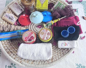 Pack Hammam traditionnel marocain Produits Hammam et SPA marocains Kit Hammam marocain en cadeau
