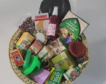 Traditional Moroccan Hammam Pack Moroccan Hammam and SPA products Moroccan Hammam Kit as a gift