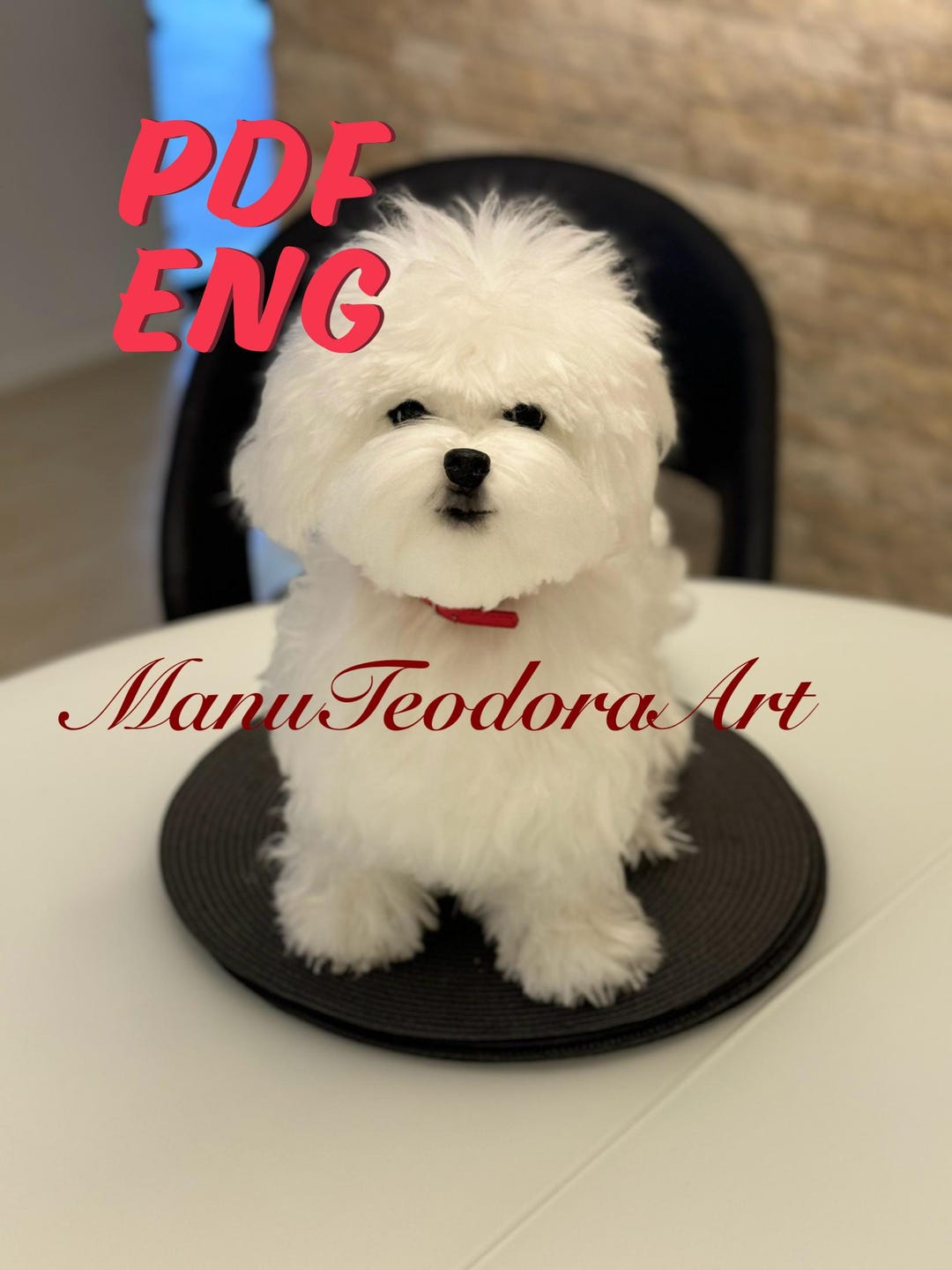 Realistic Bichon, Crochet Pattern in English, Digital PDF - Etsy